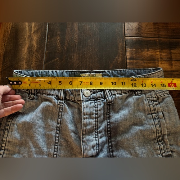 Free People Wide Leg jean Capri - Picture 8 of 9